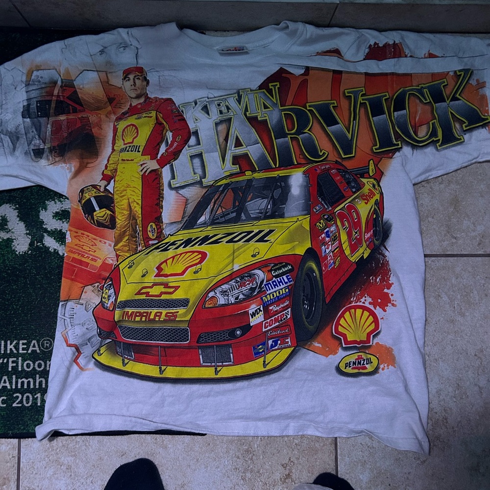 Nascar tee 
front and back design